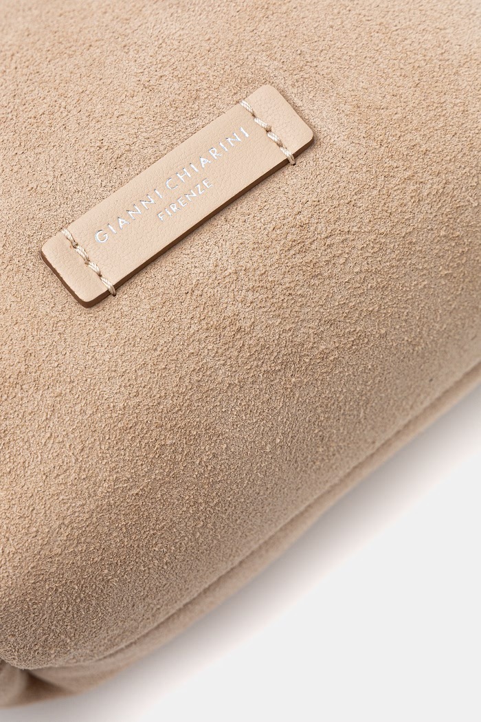 Gianni Chiarini geantă de mână din piele întoarsă DUA bej BS.9778.CM