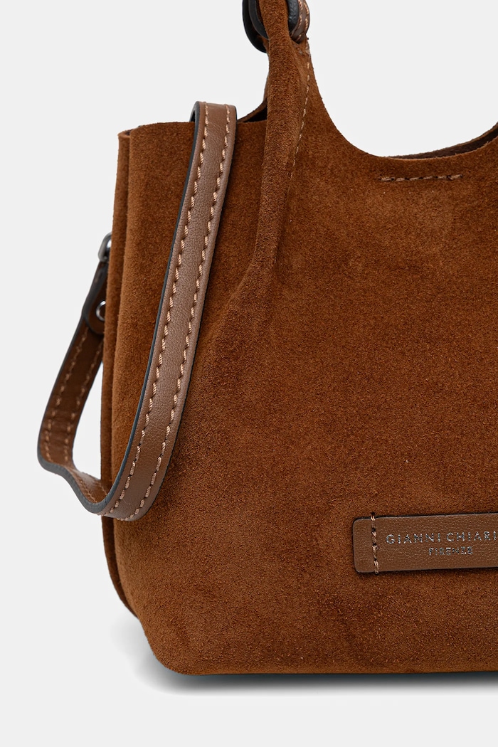 Gianni Chiarini geantă de mână din piele întoarsă DUA BS.9778.CM maro
