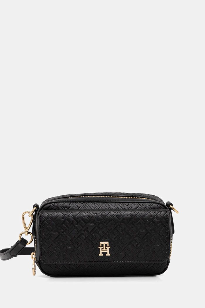 Tommy Hilfiger torebka nie mieści A4 czarny AW0AW17681
