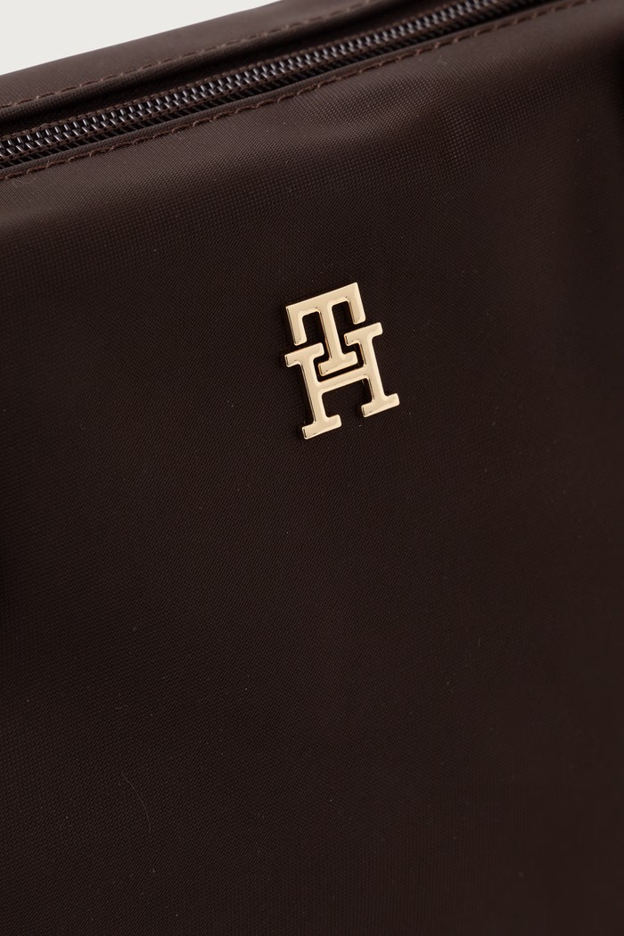 Torebka crossbody damska Tommy Hilfiger AW0AW17709 brązowy