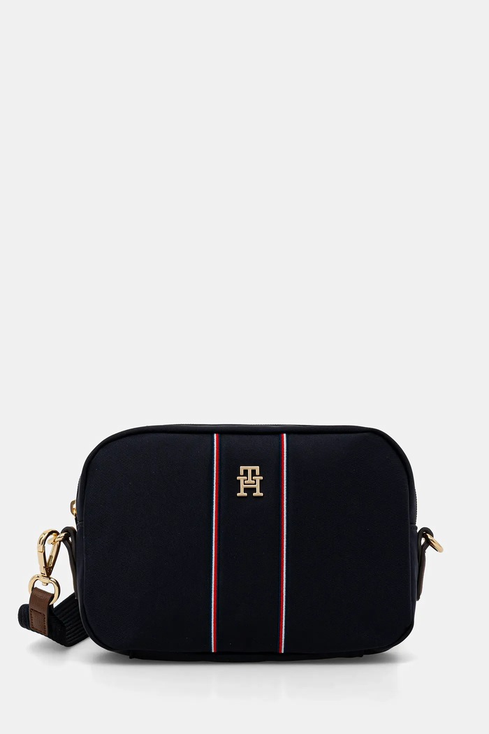 Kabelka Tommy Hilfiger nášivka tmavomodrá AW0AW17710