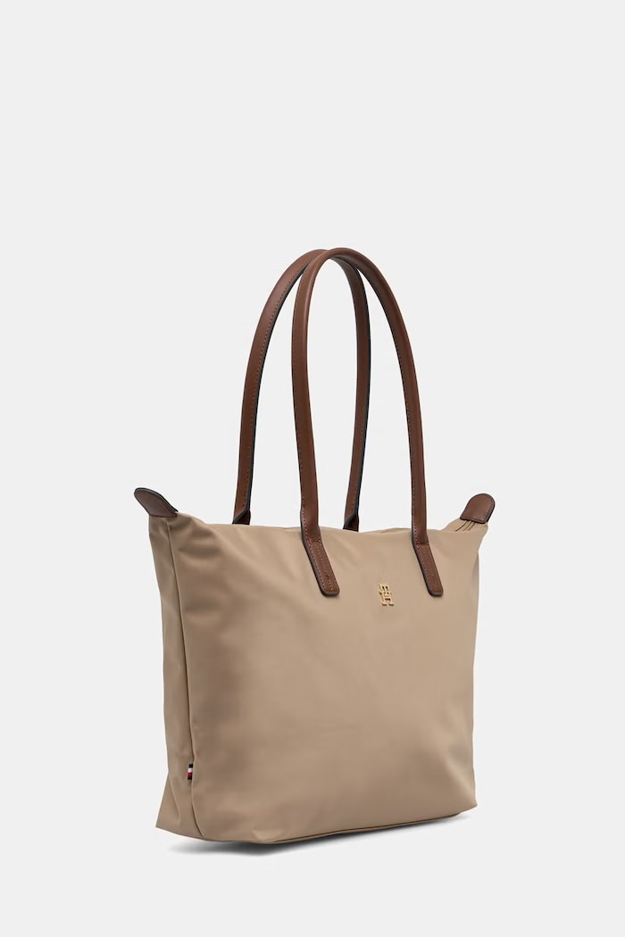 Tommy Hilfiger torebka shopper damska AW0AW17711 beżowy SS26