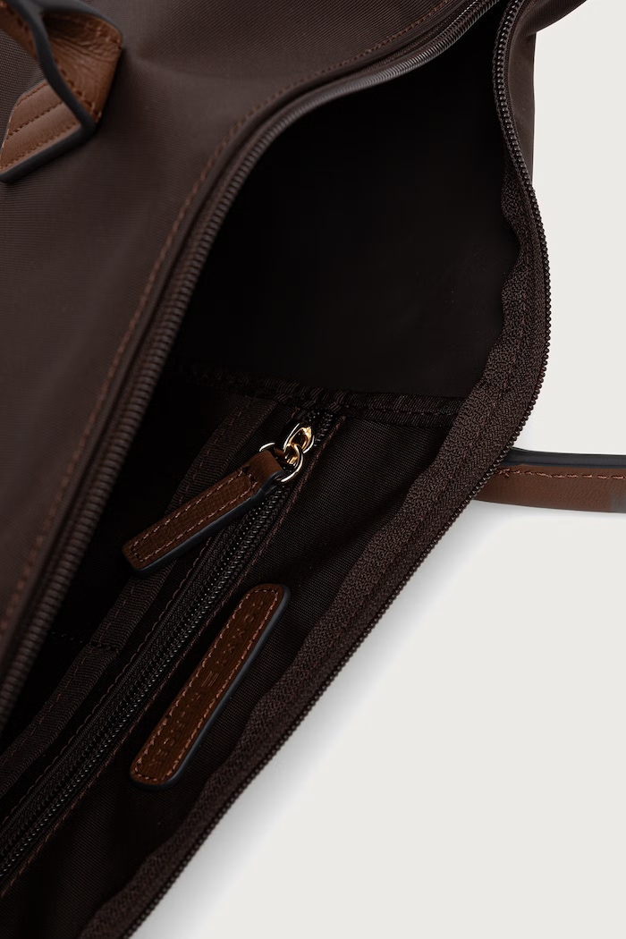 Torebka shopper damska Tommy Hilfiger brązowy AW0AW17711