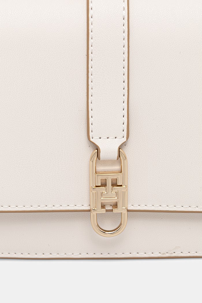 Tommy Hilfiger listová kabelka dámska z imitácie kože béžová AW0AW17723