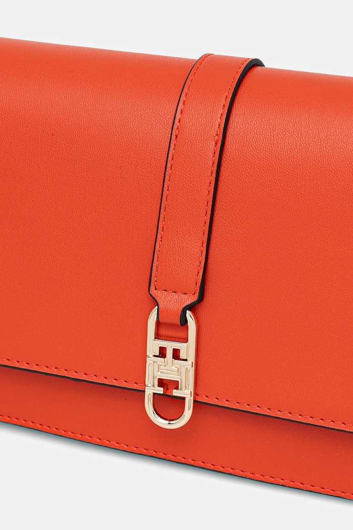 Tommy Hilfiger listonoszka damska z imitacji skóry pomarańczowy AW0AW17723