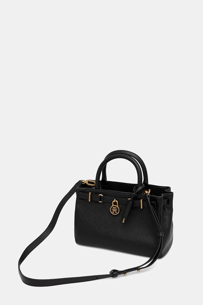 Accessori Tommy Hilfiger Borsa tote da donna in pelle AW0AW17926 nero