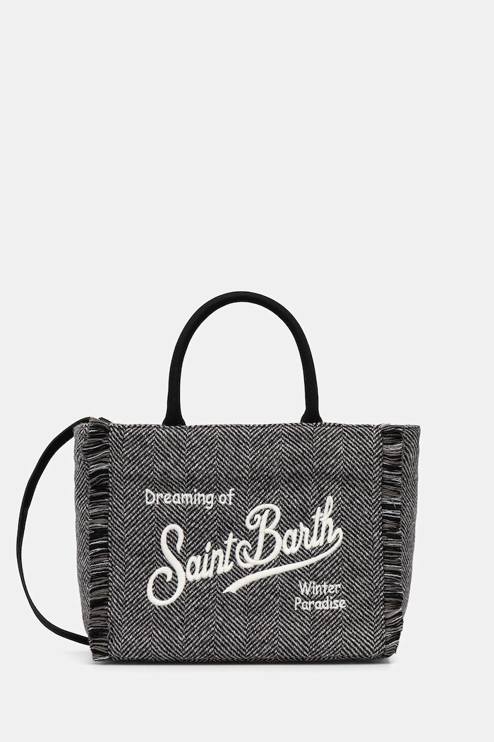 MC2 Saint Barth kézitáska textil fekete COL0029