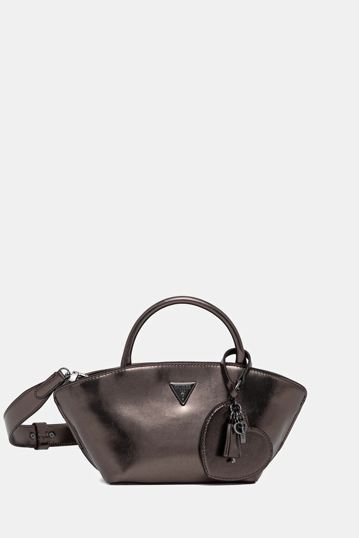 Τσάντα Guess BOLENA απομίμηση λείου δέρματος καφέ HWMM92.07760
