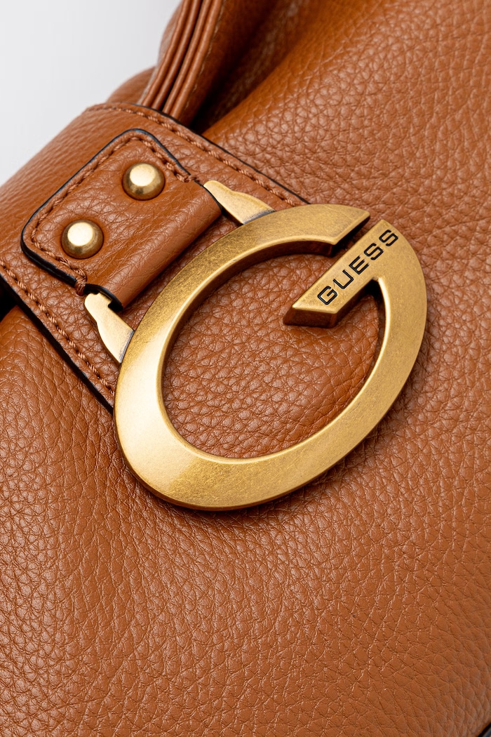 Guess τσάντα hobo γυναικεία από απομίμηση δέρματος CAMDEN καφέ HWBB93.08180