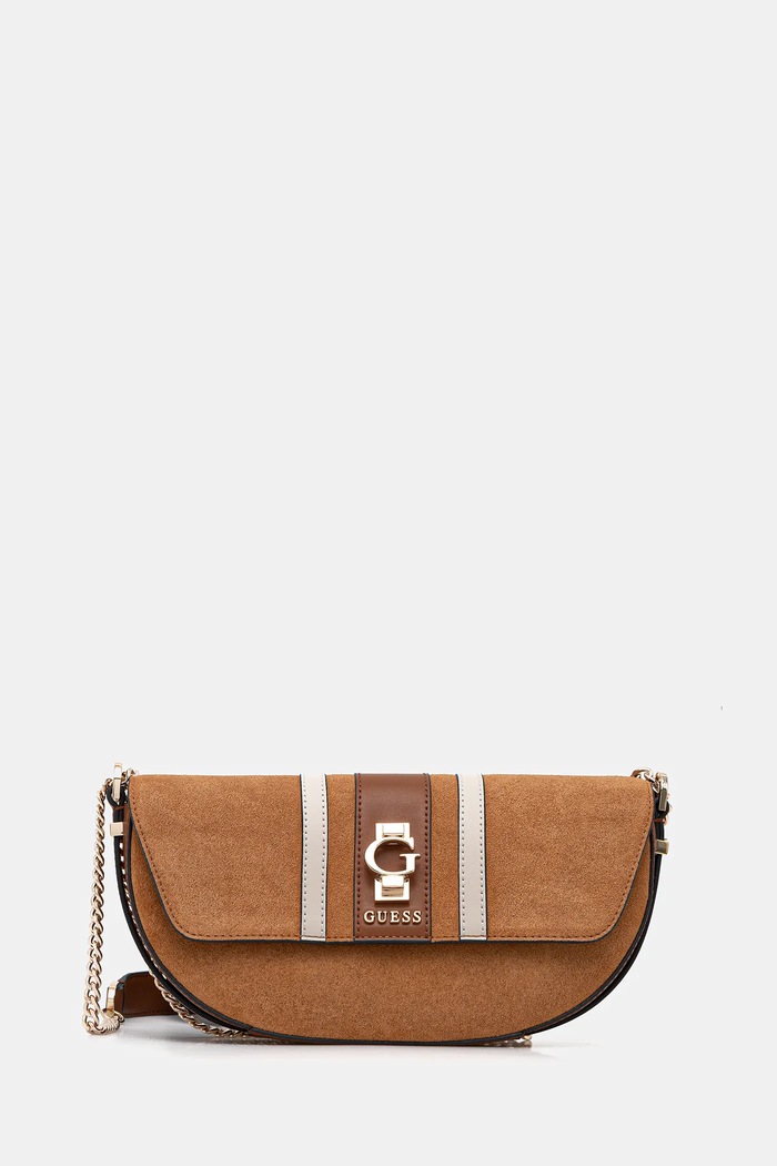 Guess torebka zamszowa ERENIA nie mieści A4 brązowy HWSB78.38210