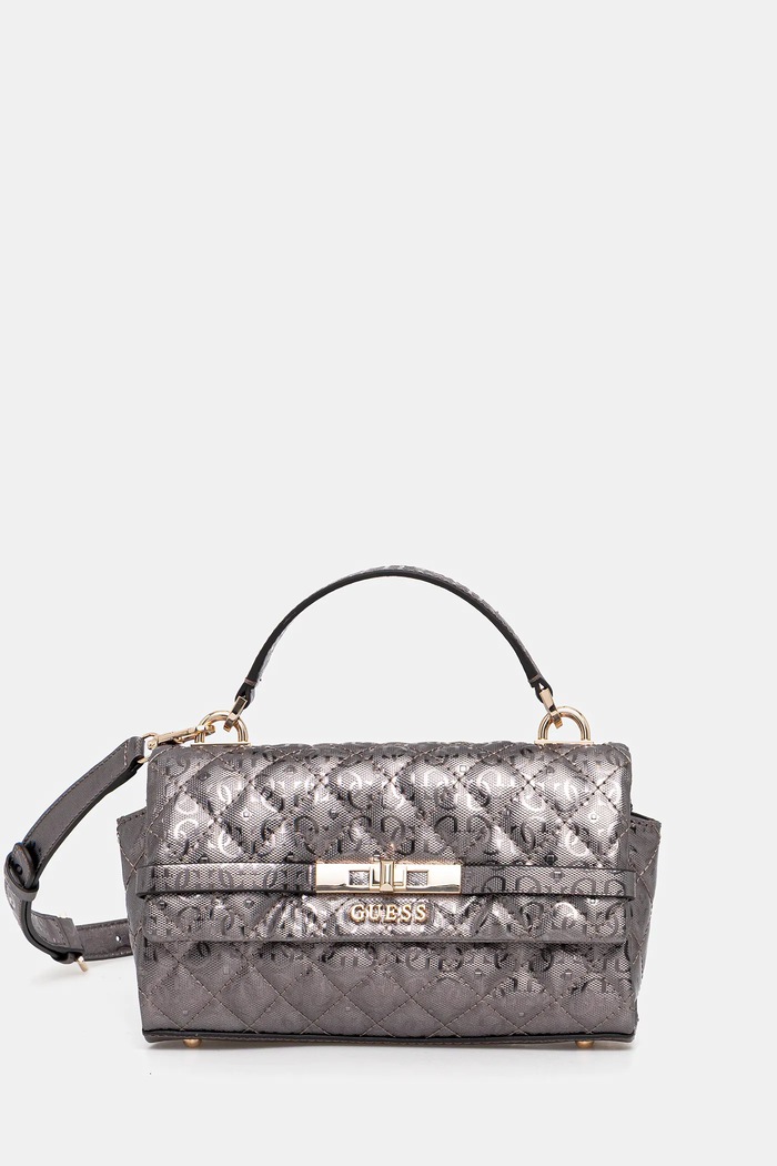 Kabelka Guess IDRA imitácia kože strieborná HWGM81.57200