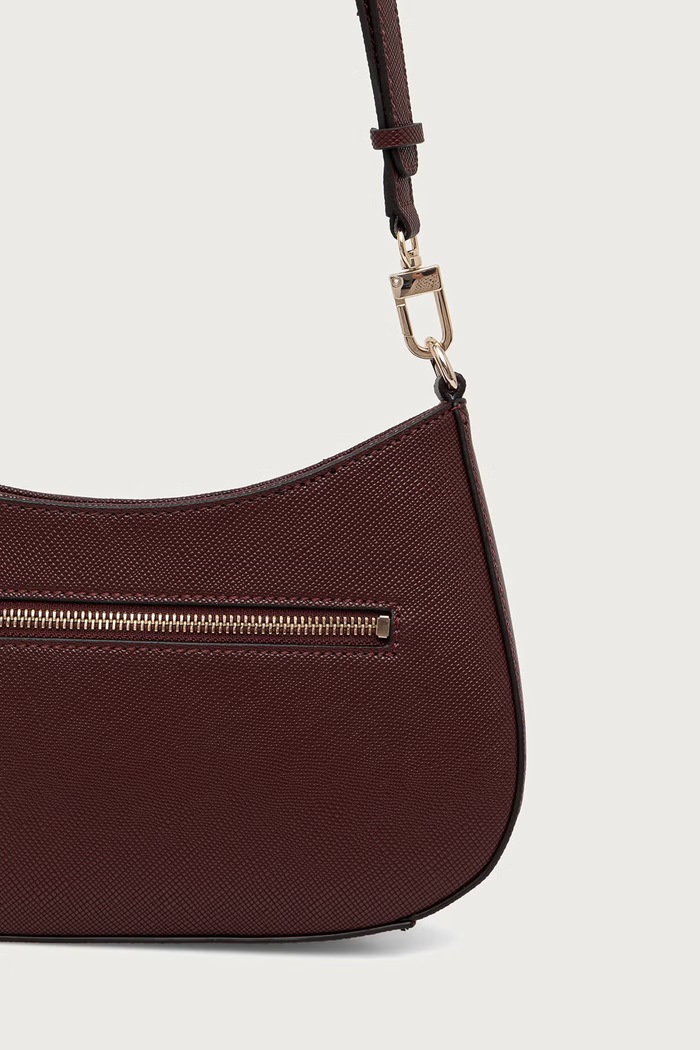 Guess torebka hobo damska z imitacji skóry NOELLE bordowy HWZG96.72180
