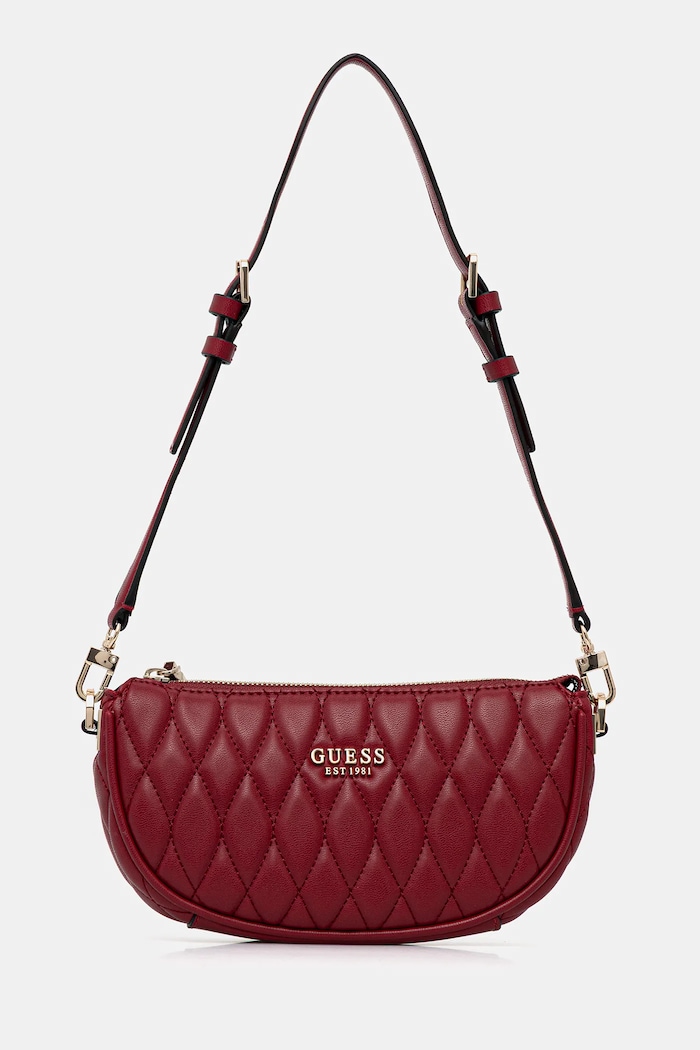 Guess geantă VALLA uni rosu HWQG81.22720