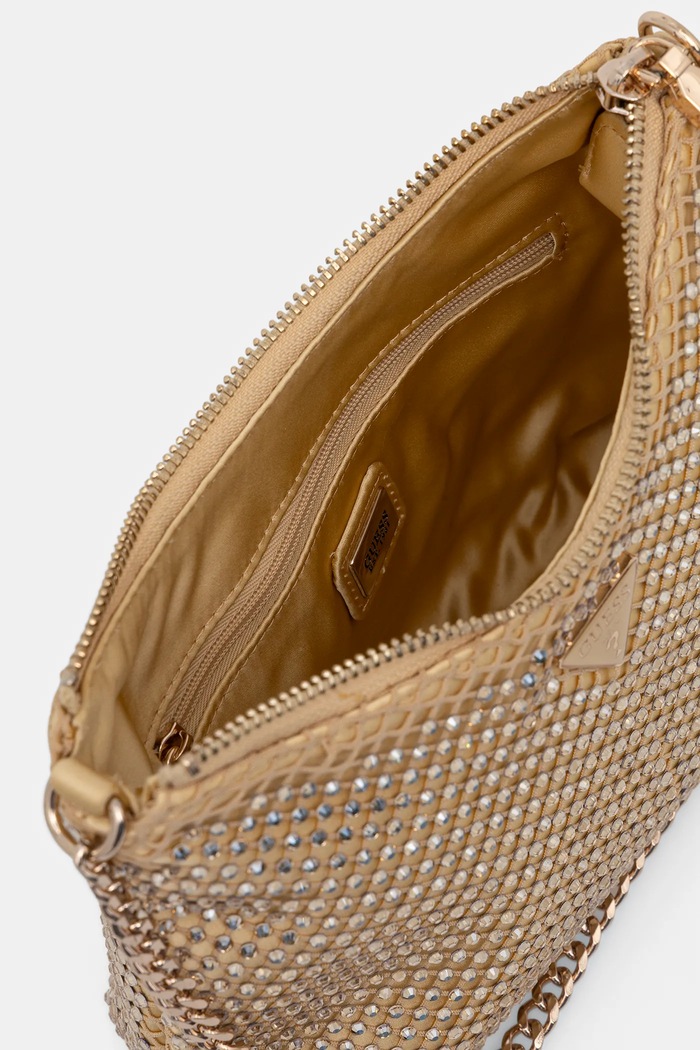 Τσάντα Guess ZALINA HWCE93.50170 χρυσαφί