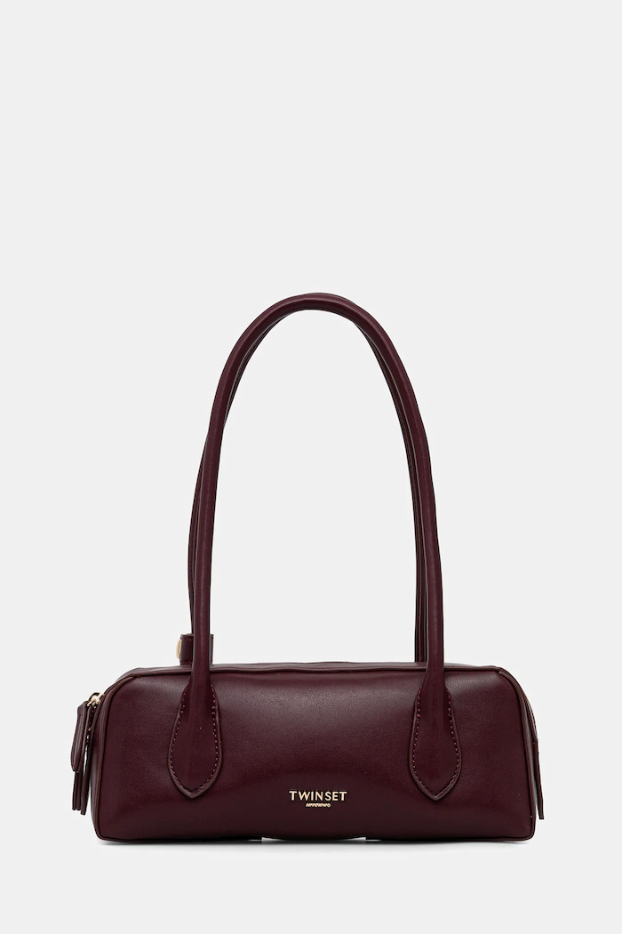Kabelka Twinset imitácia kože burgundské 252TD8340