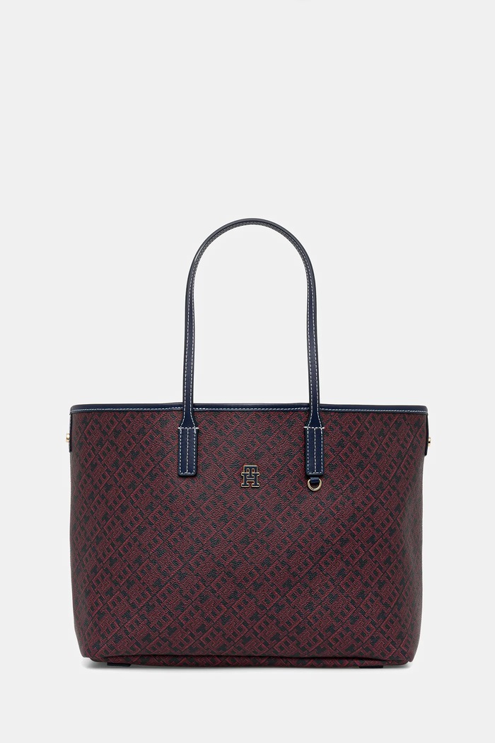 Kabelka Tommy Hilfiger imitácia kože červená AW0AW17696