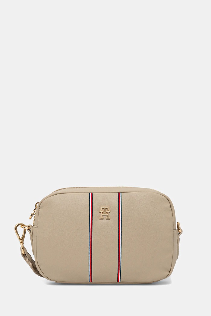 Tommy Hilfiger torebka aplikacja beżowy AW0AW17997