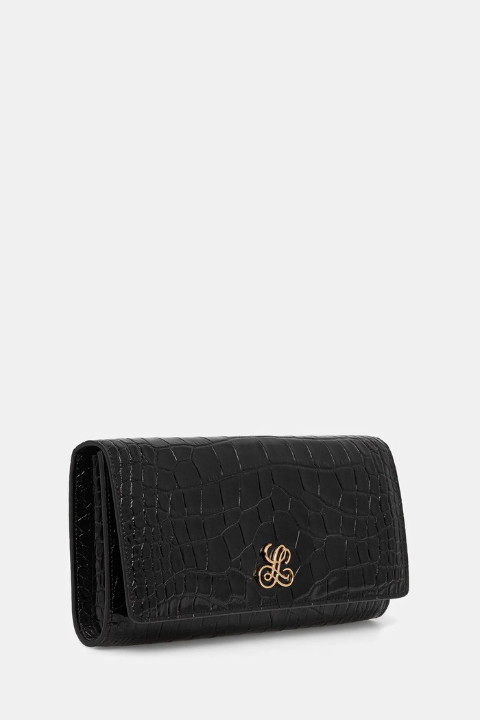 Kožená listová kabelka Luisa Spagnoli 542509 čierna AW25