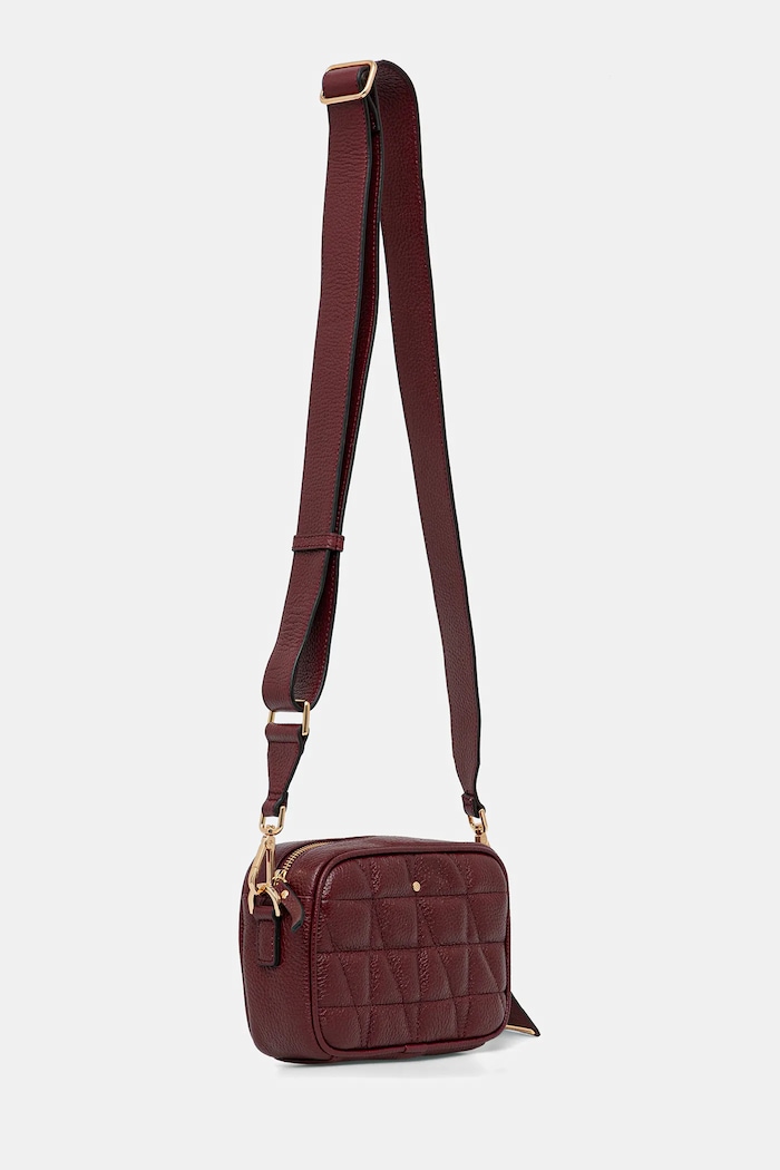 Kožená kabelka Geox NARCISIA D45K2A.00046 burgundské AW25