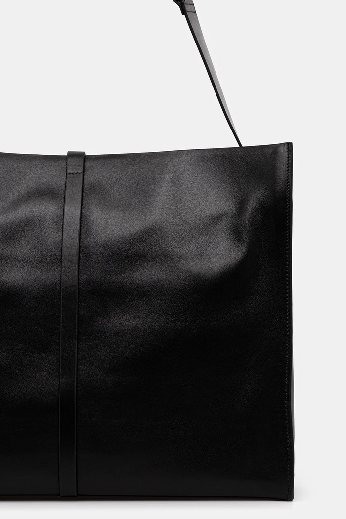 Accessori Heliot Emil borsa a mano in pelle AW25.15.44.L03.BLK01.CO nero