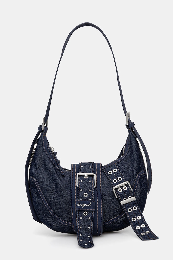 Desigual geantă de blugi BINDELLA CA nu incape in A4 bleumarin 25WAXD24
