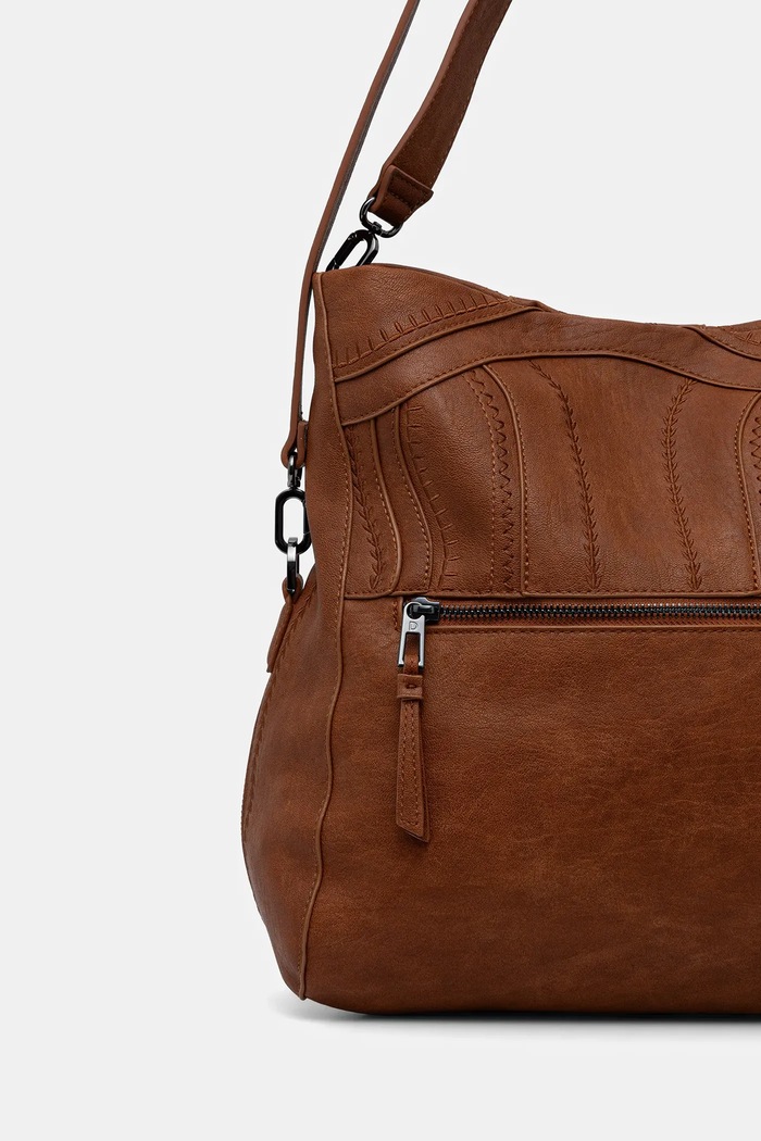 Doplňky Kabelka Desigual EMBRO PATCH LOVERTY C 25WAXPA8 hnědá