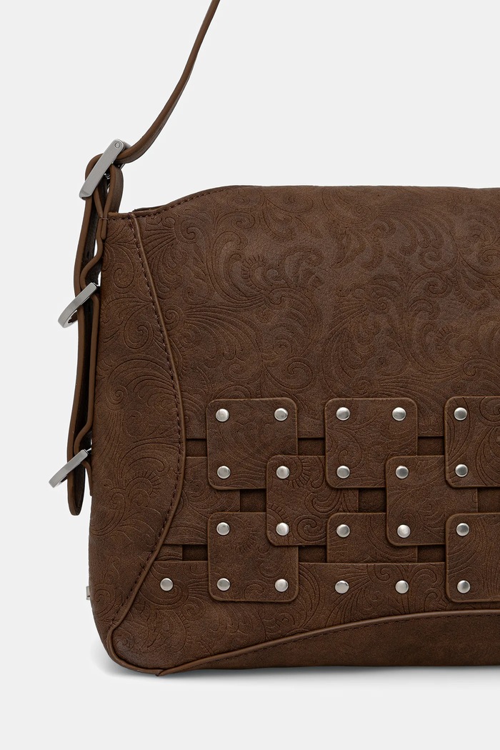 Doplnky Kabelka Desigual NEW PATCH 2 CHOCO 25WAXPBP hnedá