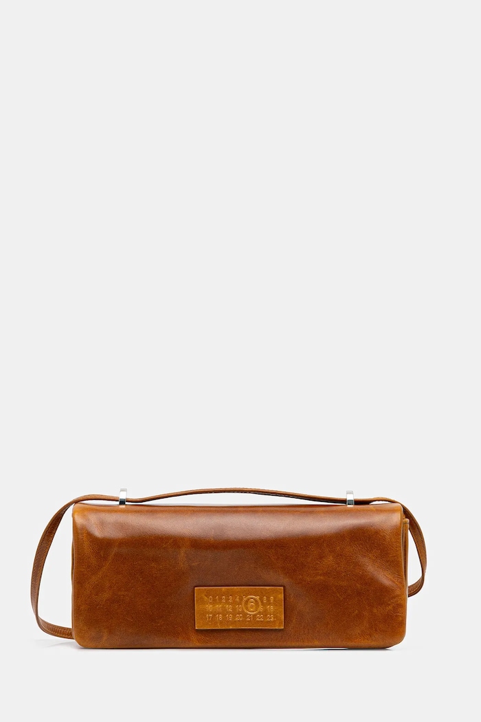 MM6 Maison Margiela Шкіряна сумочка MM6 Maison Margiela коричневий SB5ZH0022.P7187.T2222