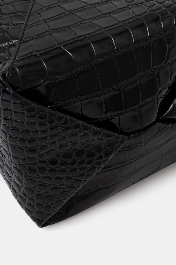 MM6 Maison Margiela poșetă de piele negru SB6WD0042.P8650.T8013