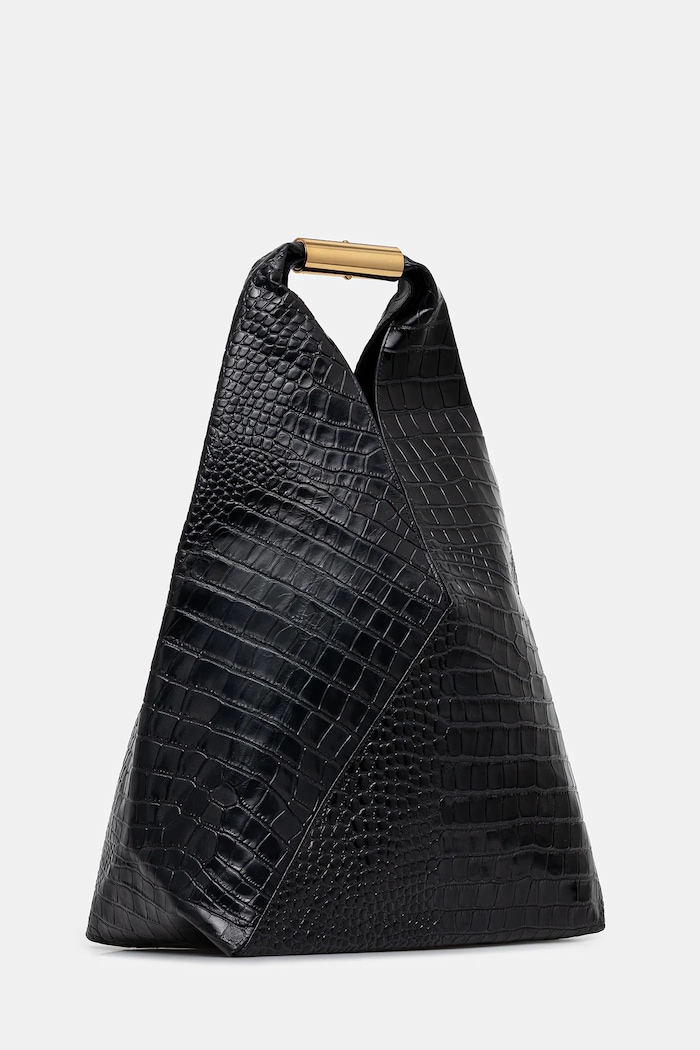 Δερμάτινη τσάντα MM6 Maison Margiela SB6WD0043.P8650.T8013 μαύρο AW25