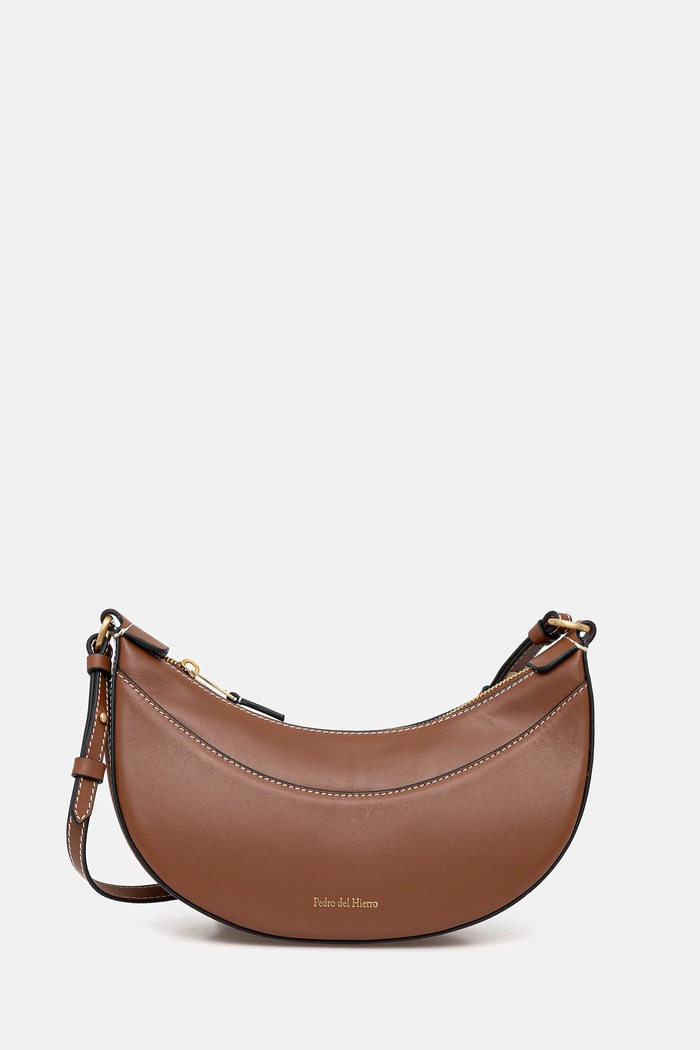 Kožna torba Pedro del Hierro bez uzorka smeđa 1112594