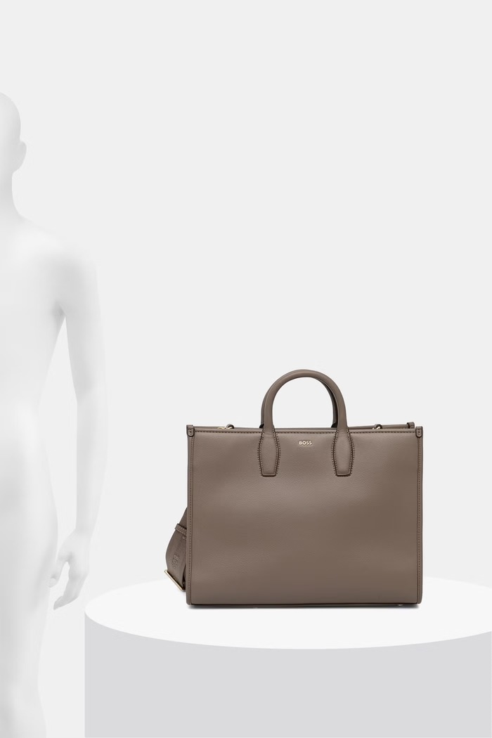 BOSS torebka tote damska z imitacji skóry Sandy MED Tote 50547947