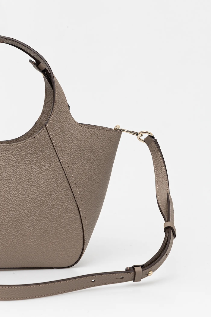Accesorii BOSS Geantă de mână din piele întoarsă Lenah Small Tote 50552118 maro