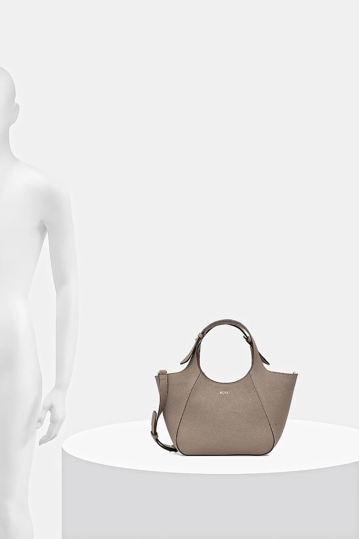 BOSS Geantă de mână din piele întoarsă Lenah Small Tote 50552118