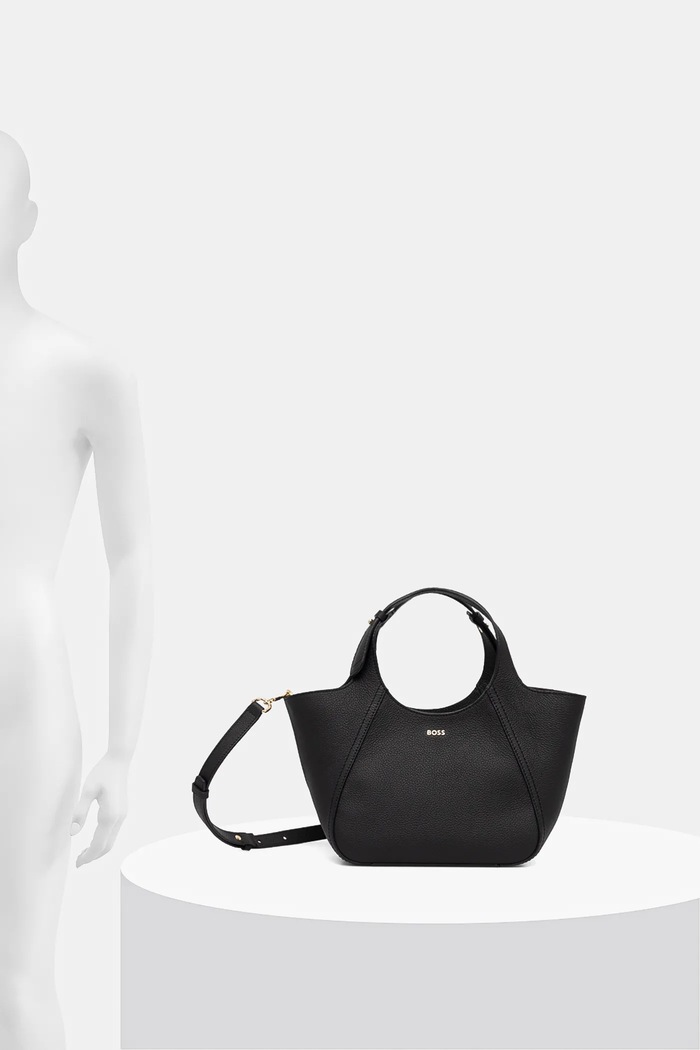 BOSS Geantă de mână din piele întoarsă Lenah Small Tote 50552118