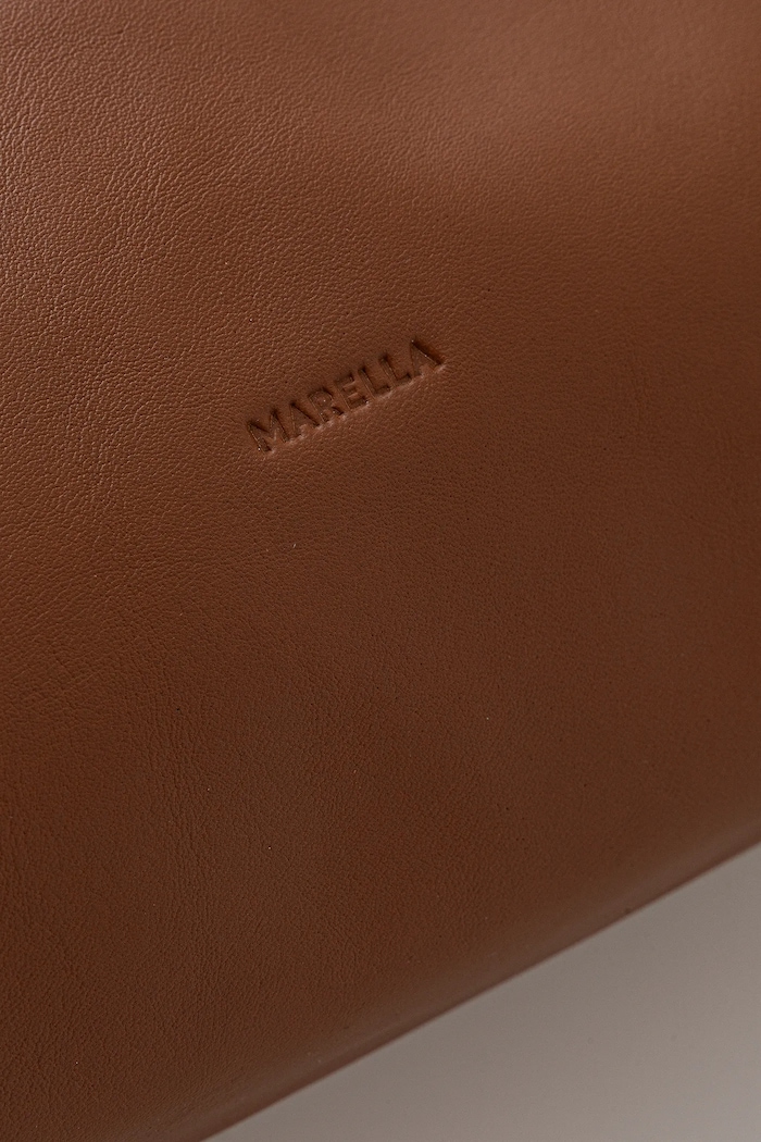 Marella poșetă de piele maro 2523519047200