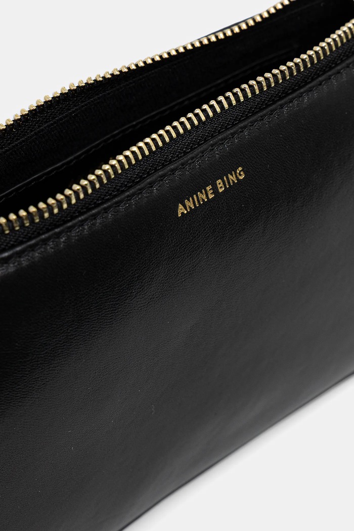 Δερμάτινη τσάντα Anine Bing mini elly A.13.11353 μαύρο