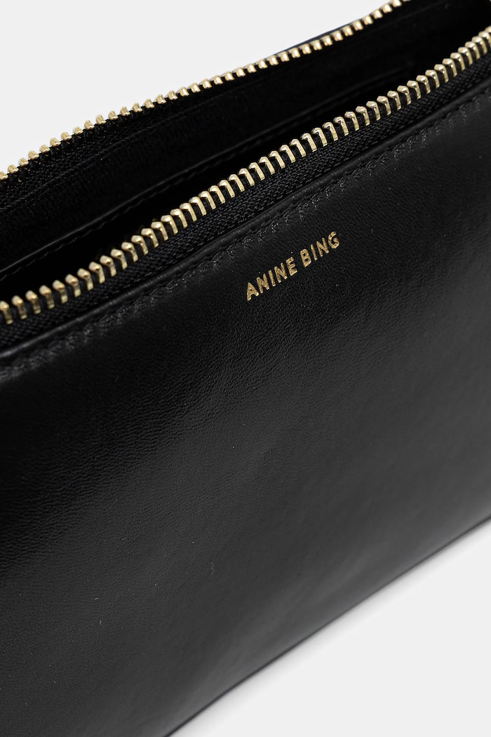Δερμάτινη τσάντα Anine Bing mini elly A.13.11353 μαύρο