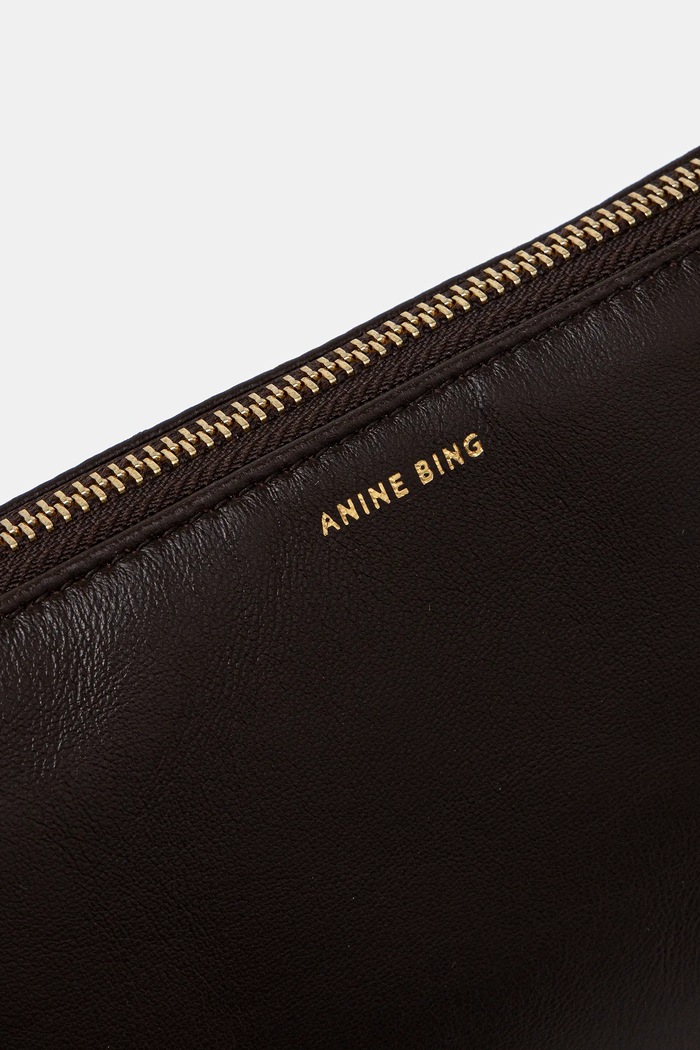 Anine Bing leather handbag mini elly brown A.13.11699