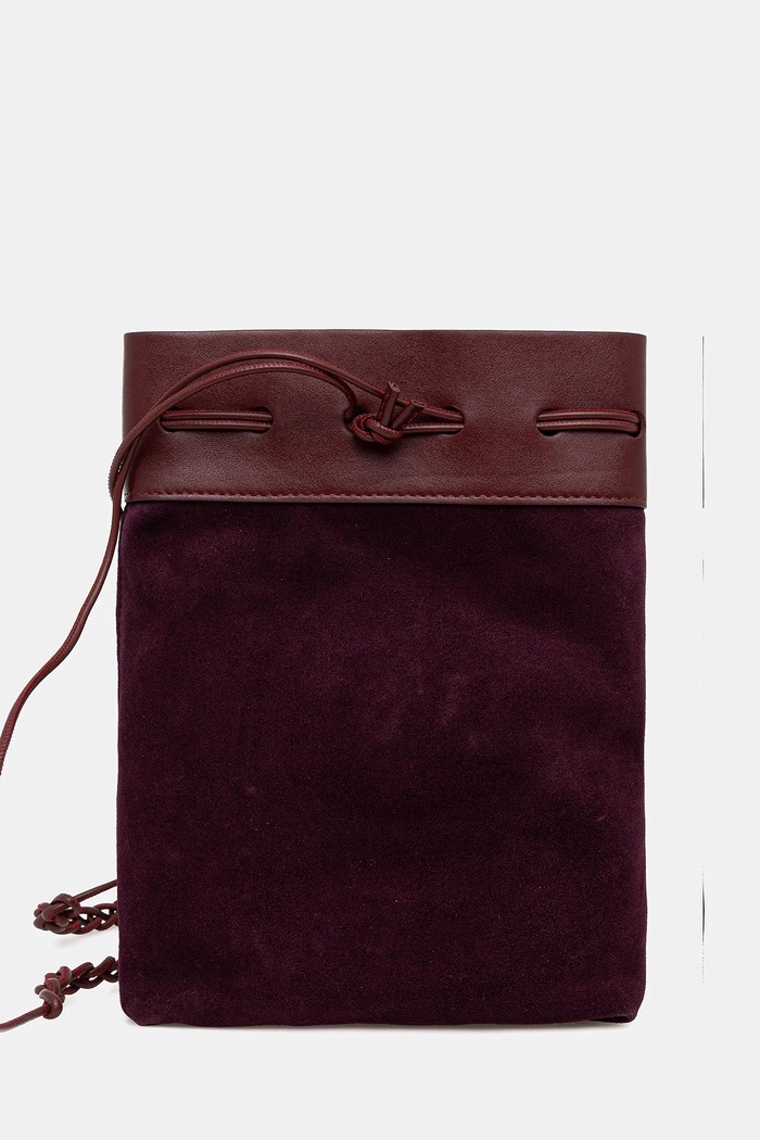 Forte Forte torebka skórzana skóra licowa bordowy 14199.mybag