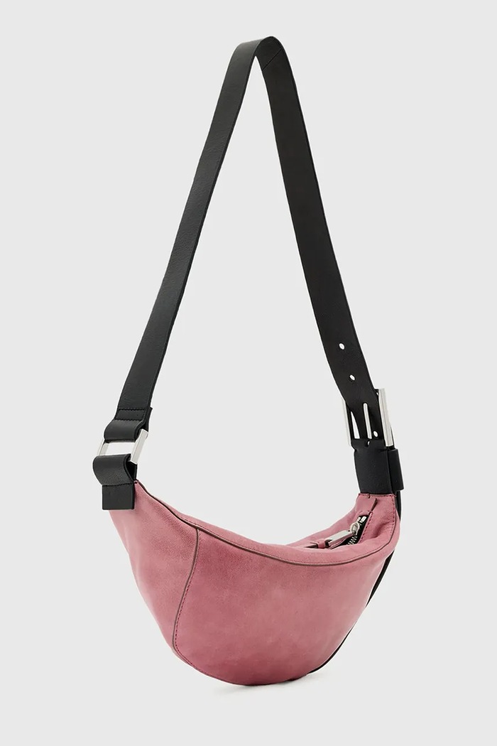 AllSaints kabelka rogal dámska kožená LUNA W192XD ružová SS26