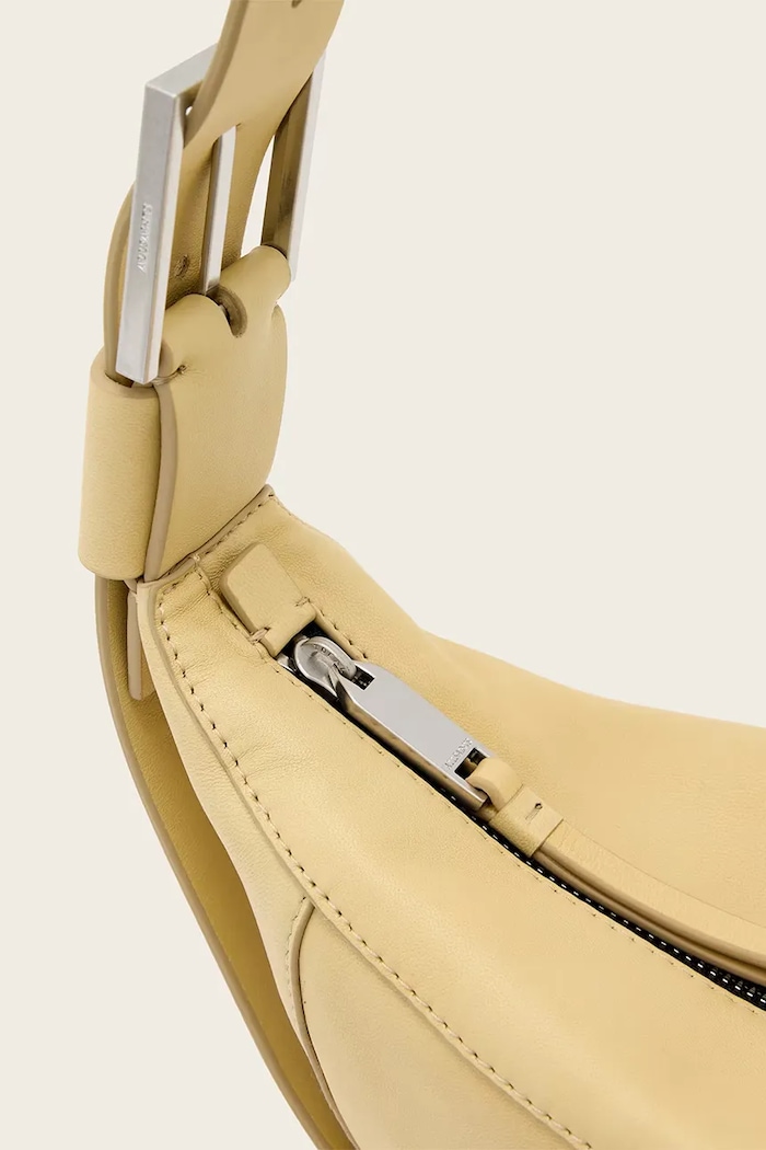 AllSaints kabelka rogal dámska kožená LUNA žltá W192XD