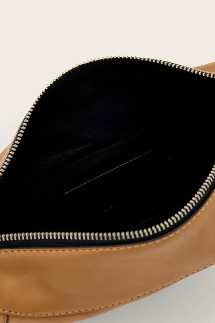 AllSaints torbica polumjesec za žene kožna LUNA narančasta W192XD