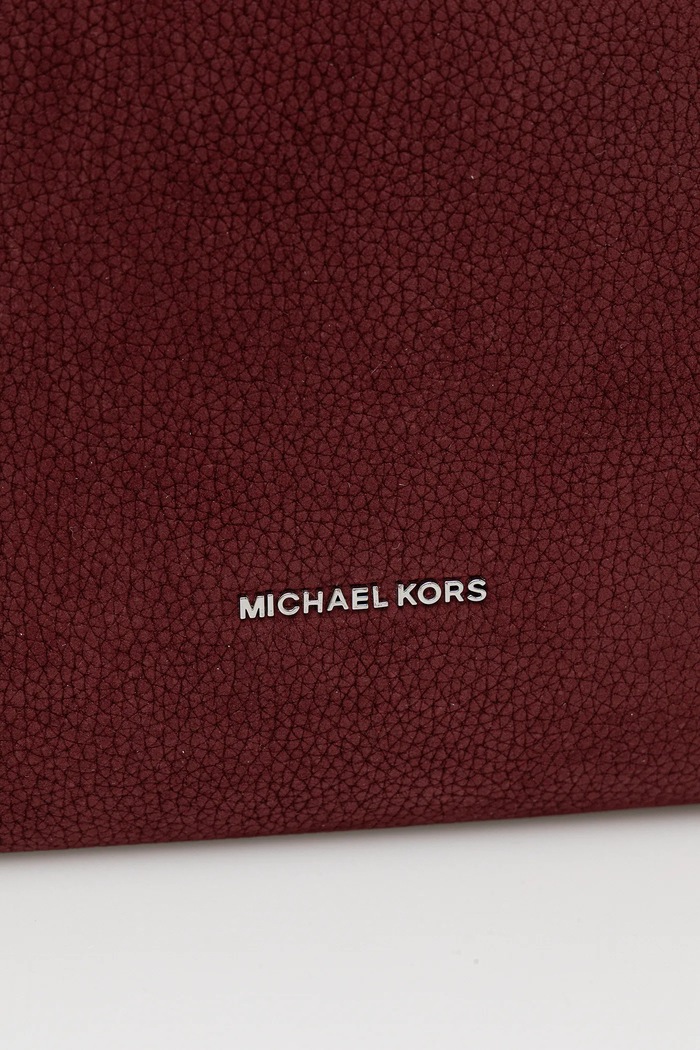 Torba od nubuk kože MICHAEL Michael Kors MICHAEL Michael Kors 30F4SY5H3T bordo