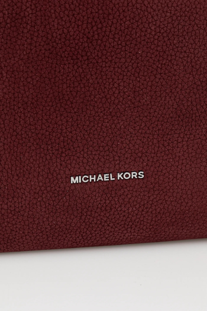 Torba od nubuk kože MICHAEL Michael Kors MICHAEL Michael Kors 30F4SY5H3T bordo