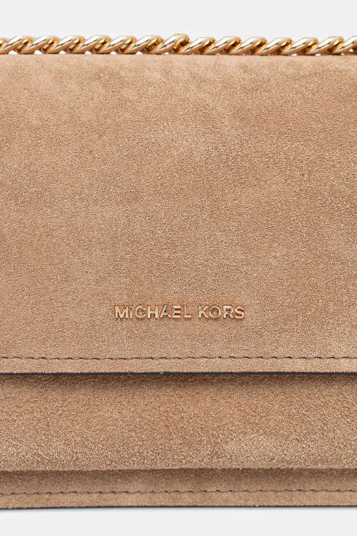 MICHAEL Michael Kors geantă de mână din piele întoarsă bej 30F5GC7L3S