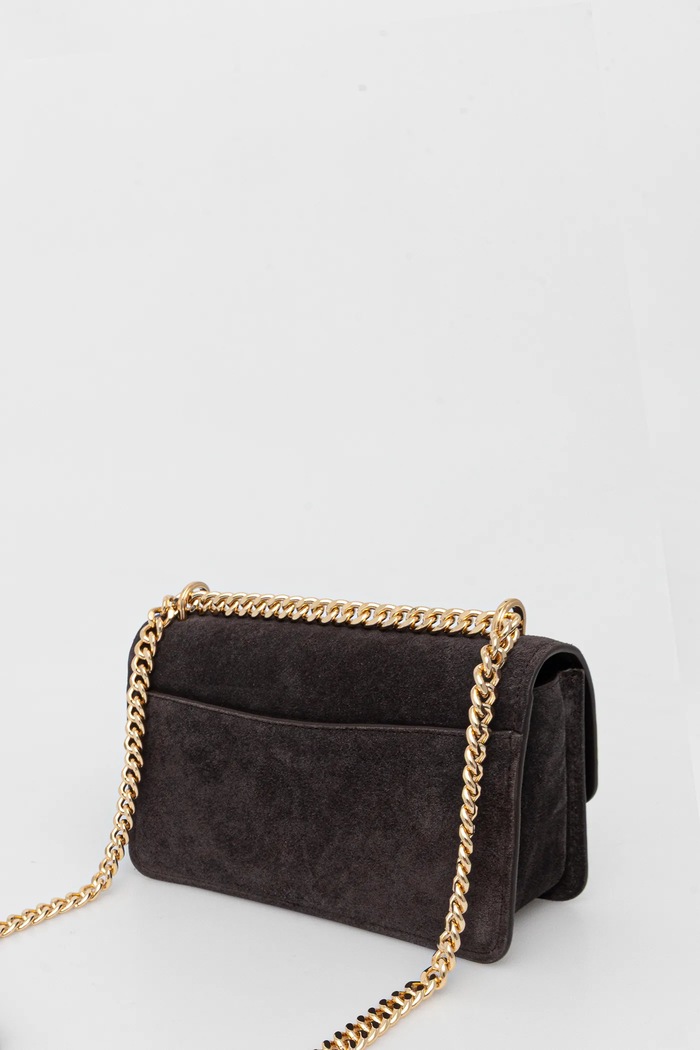 Accesorii MICHAEL Michael Kors Geantă de mână din piele întoarsă 30F5GC7L3S maro