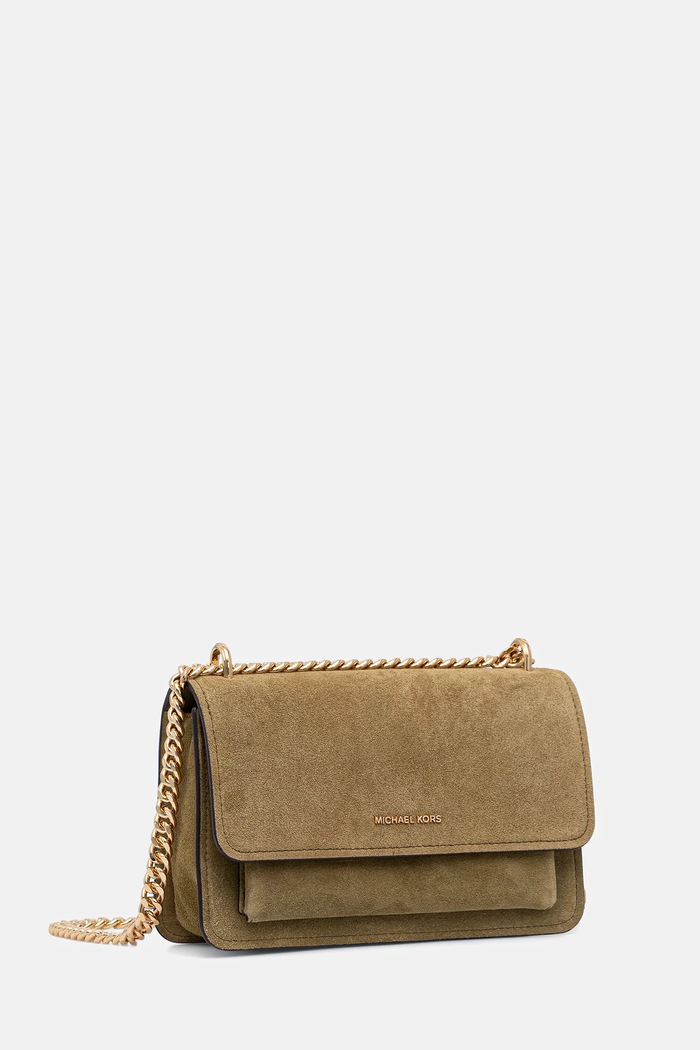 MICHAEL Michael Kors geantă de mână din piele întoarsă 30F5GC7L3S verde AA00