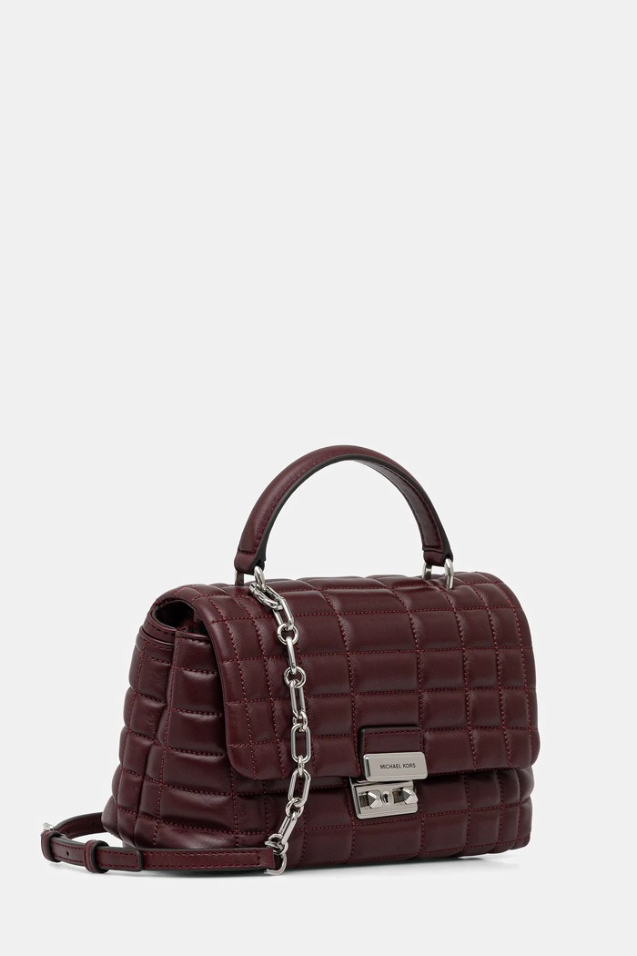 Kožená kabelka MICHAEL Michael Kors 30F5S2RS2L burgundské AW25