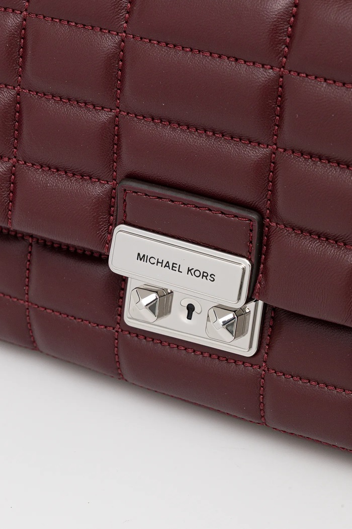 Kožená kabelka MICHAEL Michael Kors burgundské 30F5S2RS2L